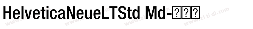 HelveticaNeueLTStd Md字体转换